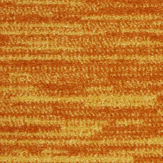 Orange Indoor Outdoor Runner Rug Photo 6