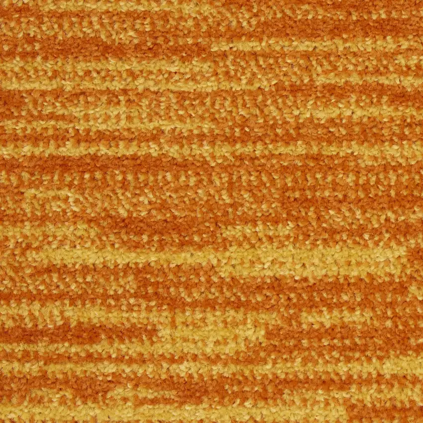 Orange Indoor Outdoor Runner Rug Photo 6