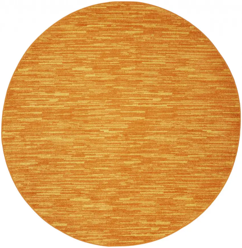 Sunburst Round Non Skid Indoor Outdoor Area Rug Photo 1