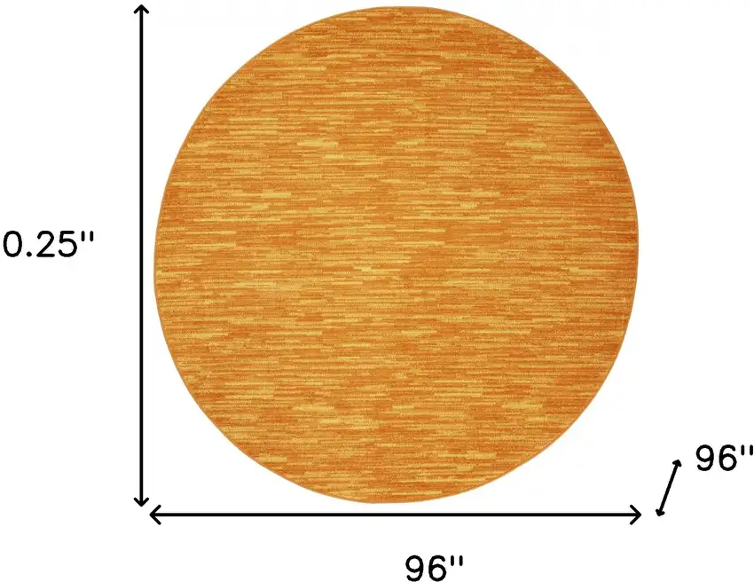 Sunburst Round Non Skid Indoor Outdoor Area Rug Photo 5