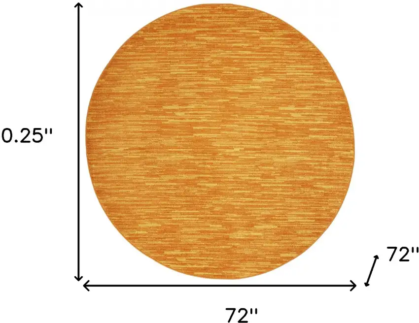 Sunburst Round Non Skid Indoor Outdoor Area Rug Photo 5