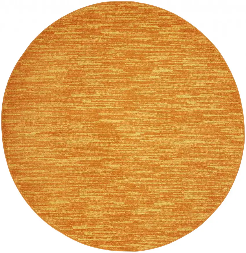 Sunburst Round Non Skid Indoor Outdoor Area Rug Photo 1