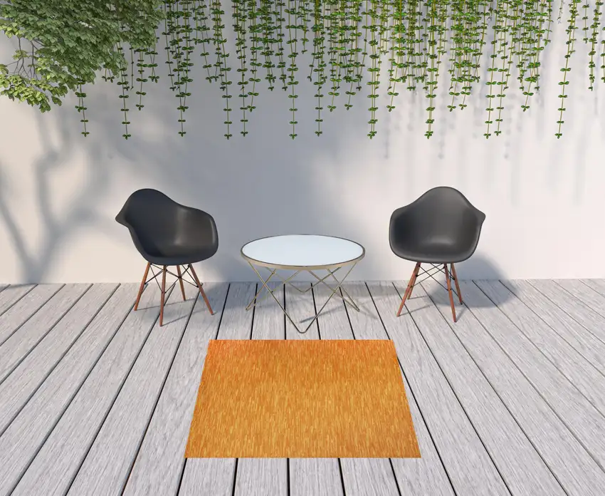 Sunburst Square Non Skid Indoor Outdoor Area Rug Photo 2