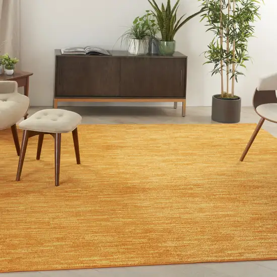 Orange Square Indoor Outdoor Area Rug Photo 5