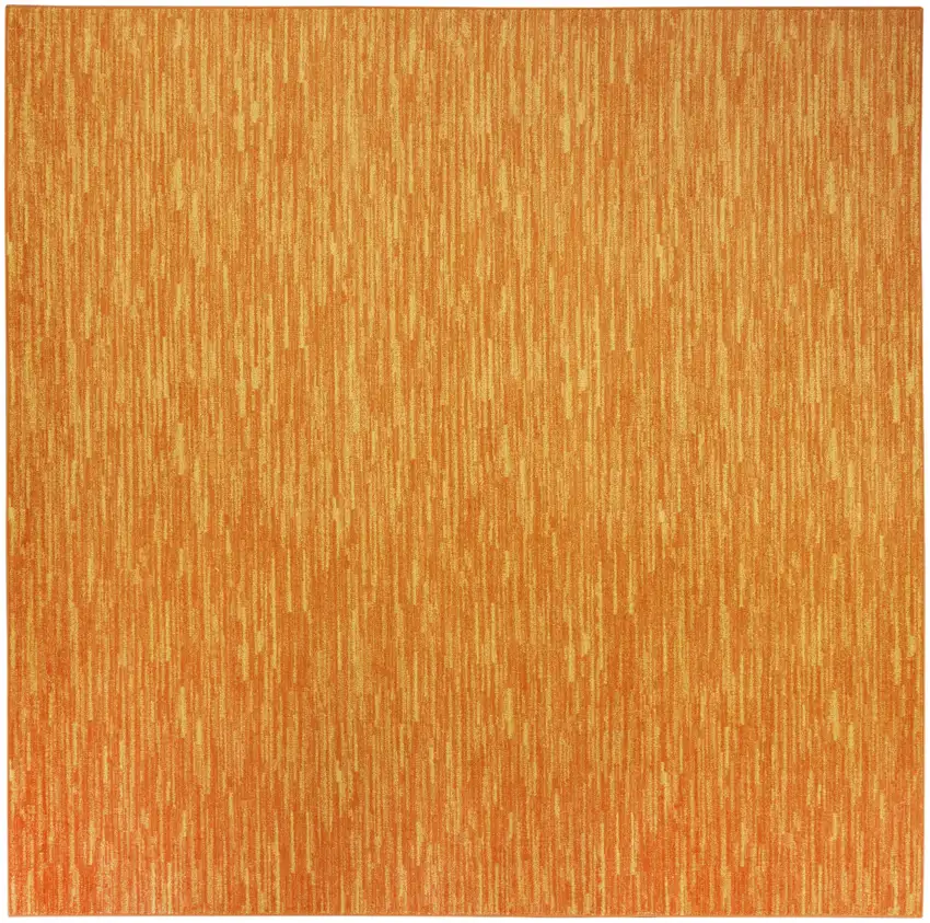 Orange Square Indoor Outdoor Area Rug Photo 2