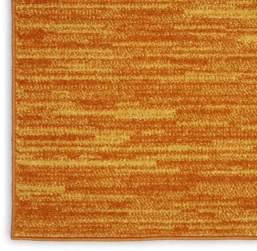 Orange Square Indoor Outdoor Area Rug Photo 9