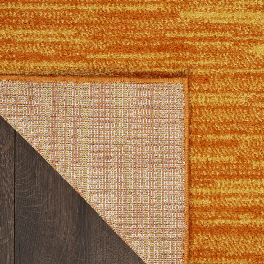 Orange Square Indoor Outdoor Area Rug Photo 9
