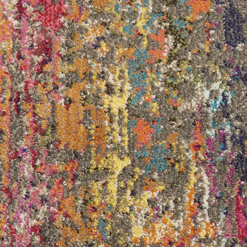Sunset Abstract Power Loom Non Skid Area Rug Photo 3