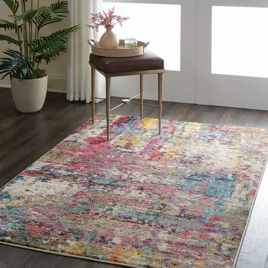 Sunset Abstract Power Loom Non Skid Area Rug Photo 6