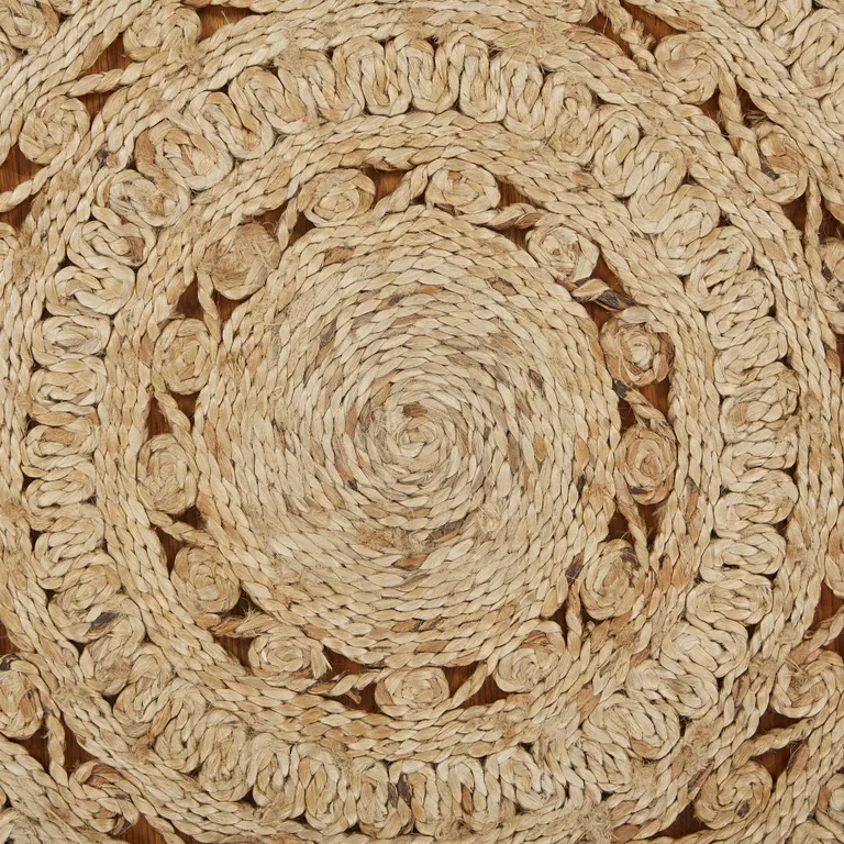 Sunshine Golden Natural Jute Area Rug Photo 4