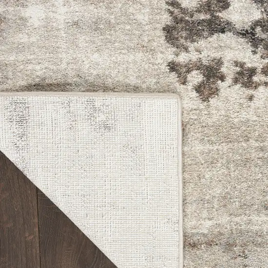 Tan Abstract Power Loom Area Rug Photo 8