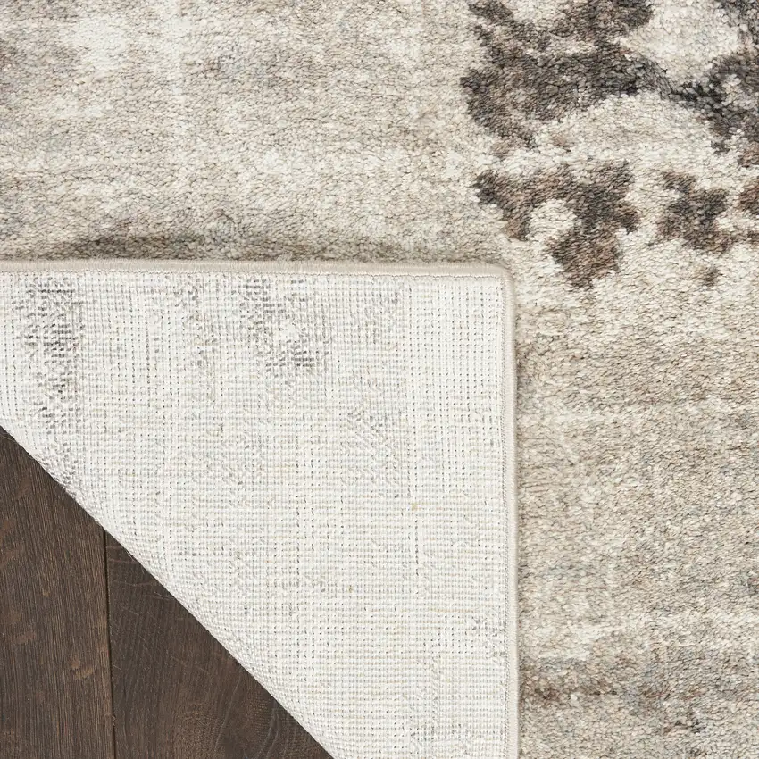 Tan Abstract Power Loom Area Rug Photo 8