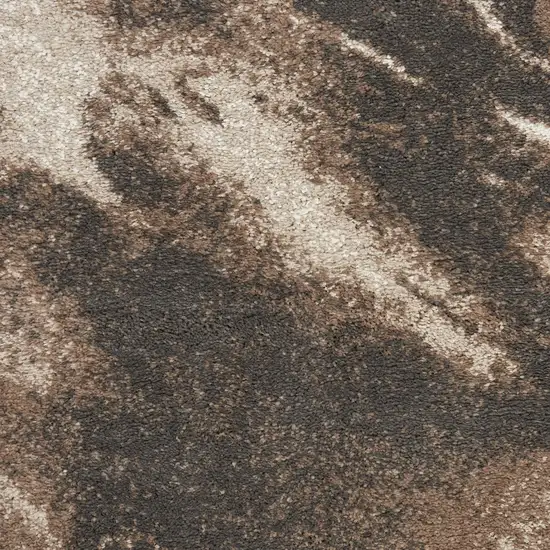 Tan Abstract Power Loom Area Rug Photo 8