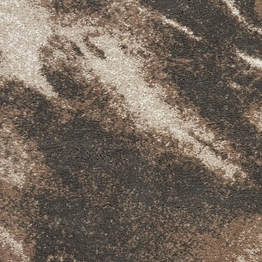 Tan Abstract Power Loom Area Rug Photo 8