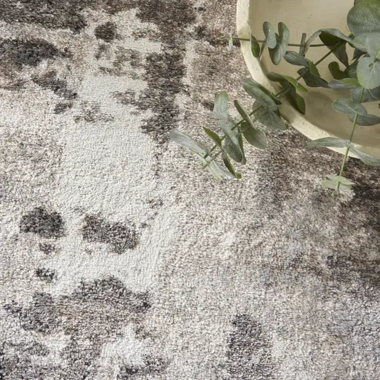 Tan Abstract Power Loom Area Rug Photo 7