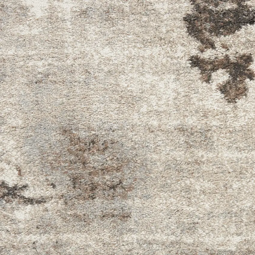 Tan Abstract Power Loom Area Rug Photo 8