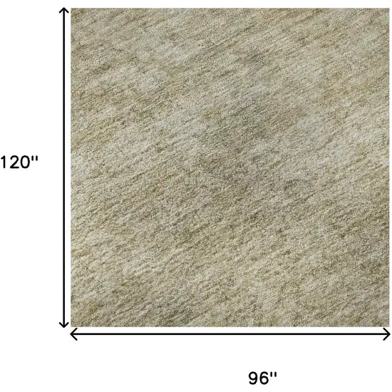 Tan And Beige Oriental Washable Area Rug With UV Protection Photo 8