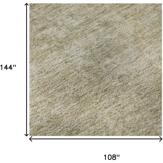 Tan And Beige Oriental Washable Area Rug With UV Protection Photo 8