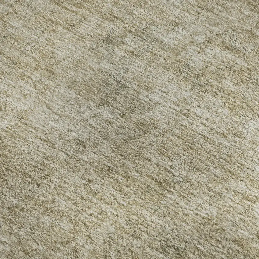 Tan And Beige Oriental Washable Area Rug With UV Protection Photo 2