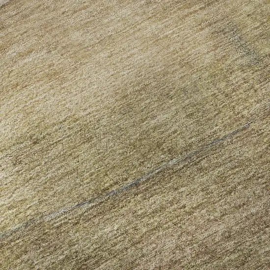 Tan And Beige Striped Washable Area Rug With UV Protection Photo 7