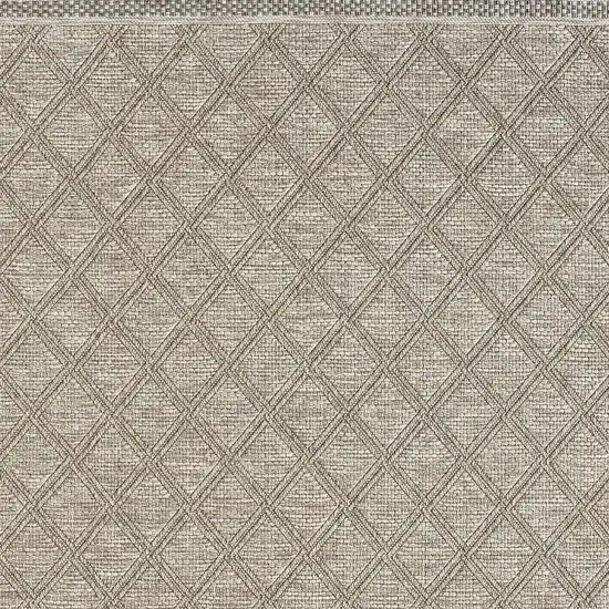 Tan And Brown Diamond Area Rug Photo 4