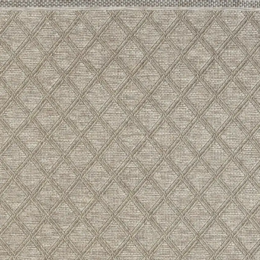 Tan And Brown Diamond Area Rug Photo 4