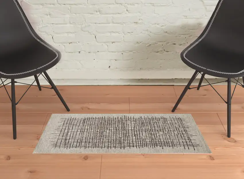 Tan And Brown Wool Plaid Tufted Handmade Stain Resistant Area Rug Photo 2