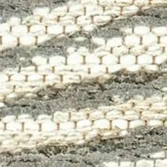 Tan And White Abstract Washable Area Rug With UV Protection Photo 3