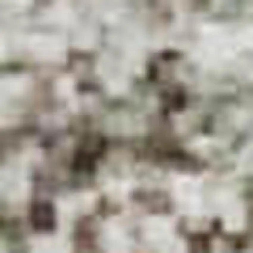 Tan Beige And Gray Abstract Washable Area Rug With UV Protection Photo 1