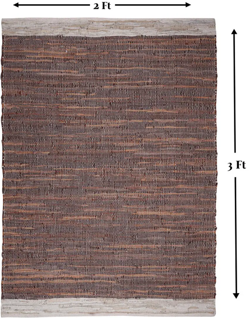Tan Black and Beige Patchwork Handmade Indoor Outdoor Area Rug Photo 7