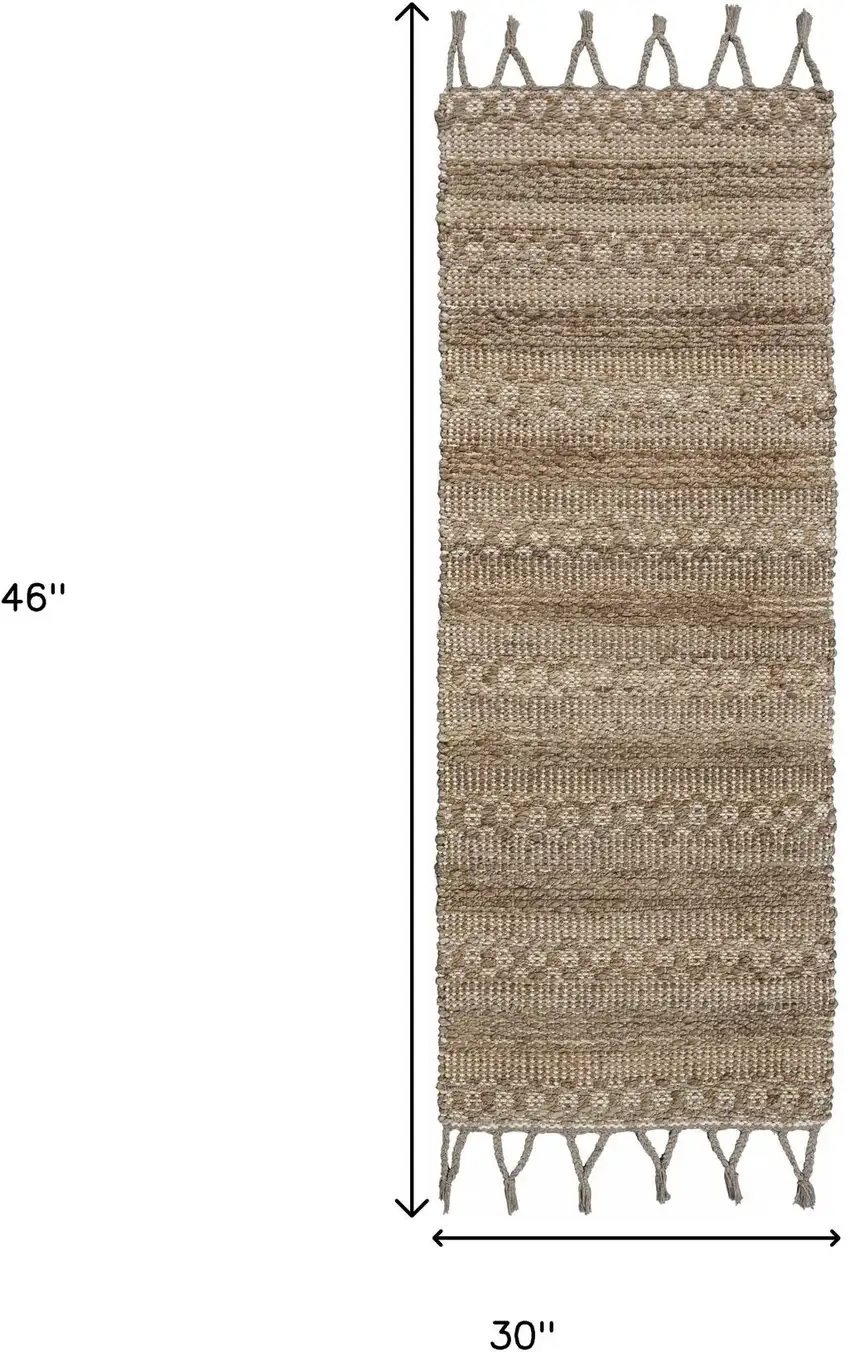 Natural Jute Hand Woven Area Rug Photo 6