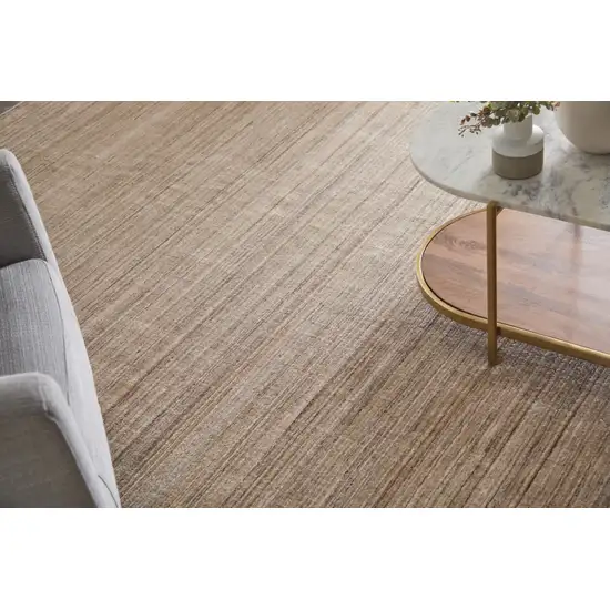 Tan Brown And Gray Handmade Indoor Outdoor Area Rug Photo 4