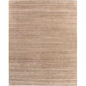 Photo of Tan Brown And Gray Handmade Indoor Outdoor Area Rug