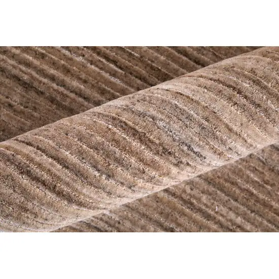 Tan Brown And Gray Handmade Indoor Outdoor Area Rug Photo 7