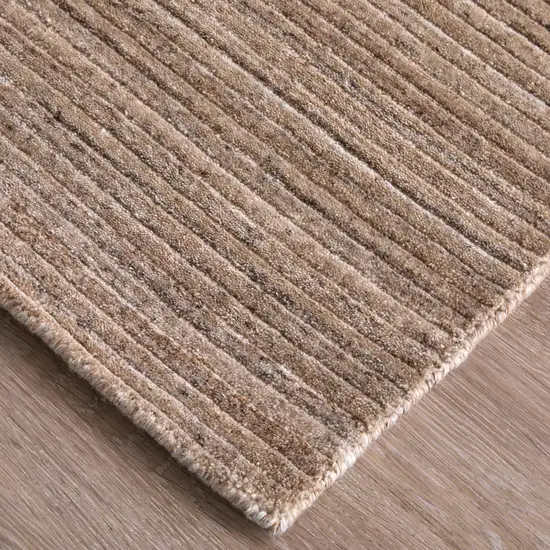 Tan Brown And Gray Handmade Indoor Outdoor Area Rug Photo 6