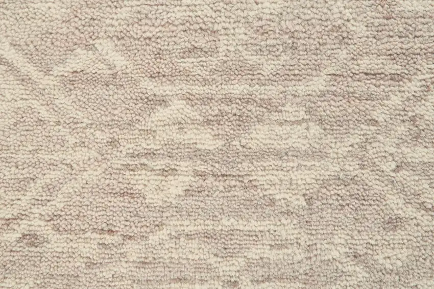 Tan Brown And Taupe Wool Southwestern Hand Knotted Area Rug Photo 2