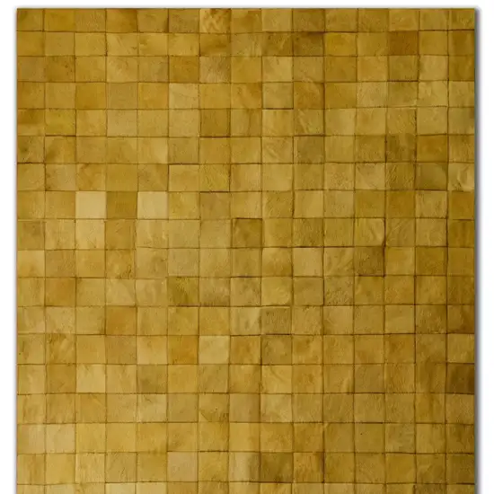 Tan Cowhide Patchwork Area Rug Photo 3