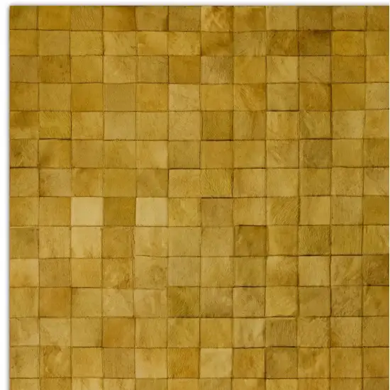 Tan Cowhide Patchwork Area Rug Photo 4