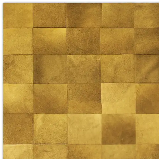 Tan Cowhide Patchwork Area Rug Photo 4