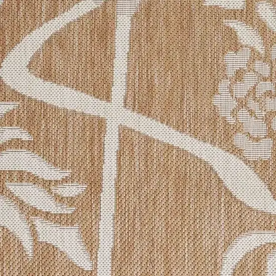 Beige Flamingo Indoor Outdoor Area Rug Photo 5