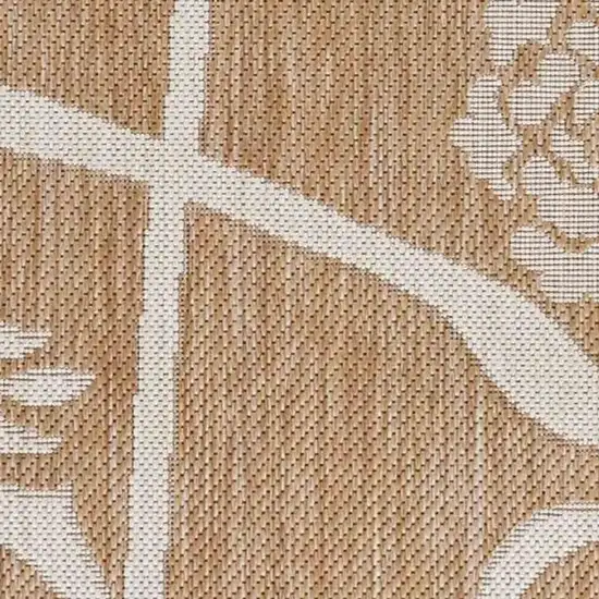 Beige Flamingo Indoor Outdoor Area Rug Photo 3