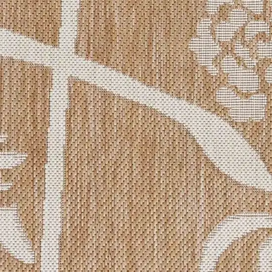Beige Flamingo Indoor Outdoor Area Rug Photo 4