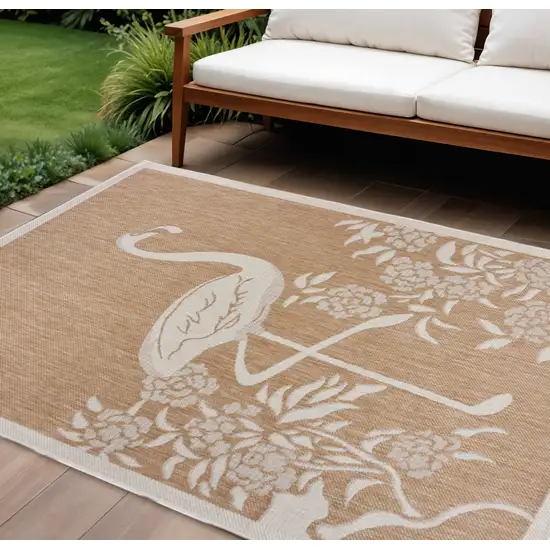 Beige Indoor Outdoor Area Rug Photo 2
