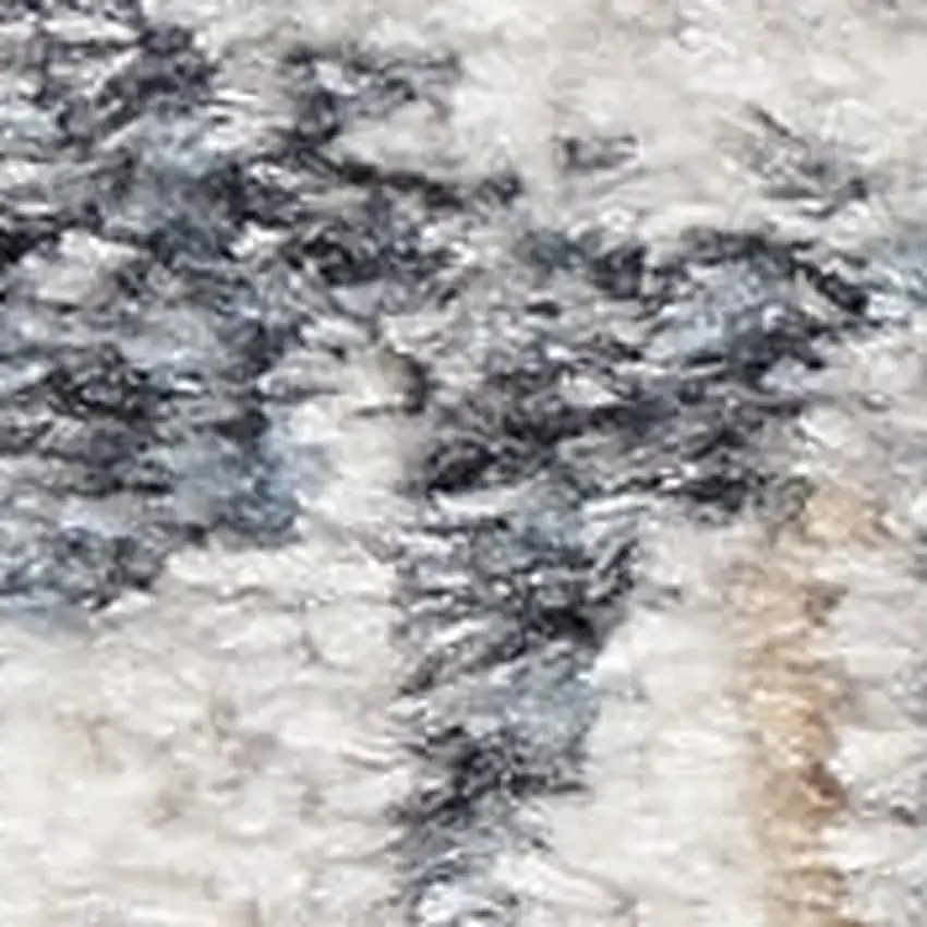Tan Floral Distressed Area Rug Photo 3