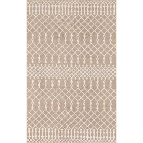 Tan Geometric Area Rug Photo 8