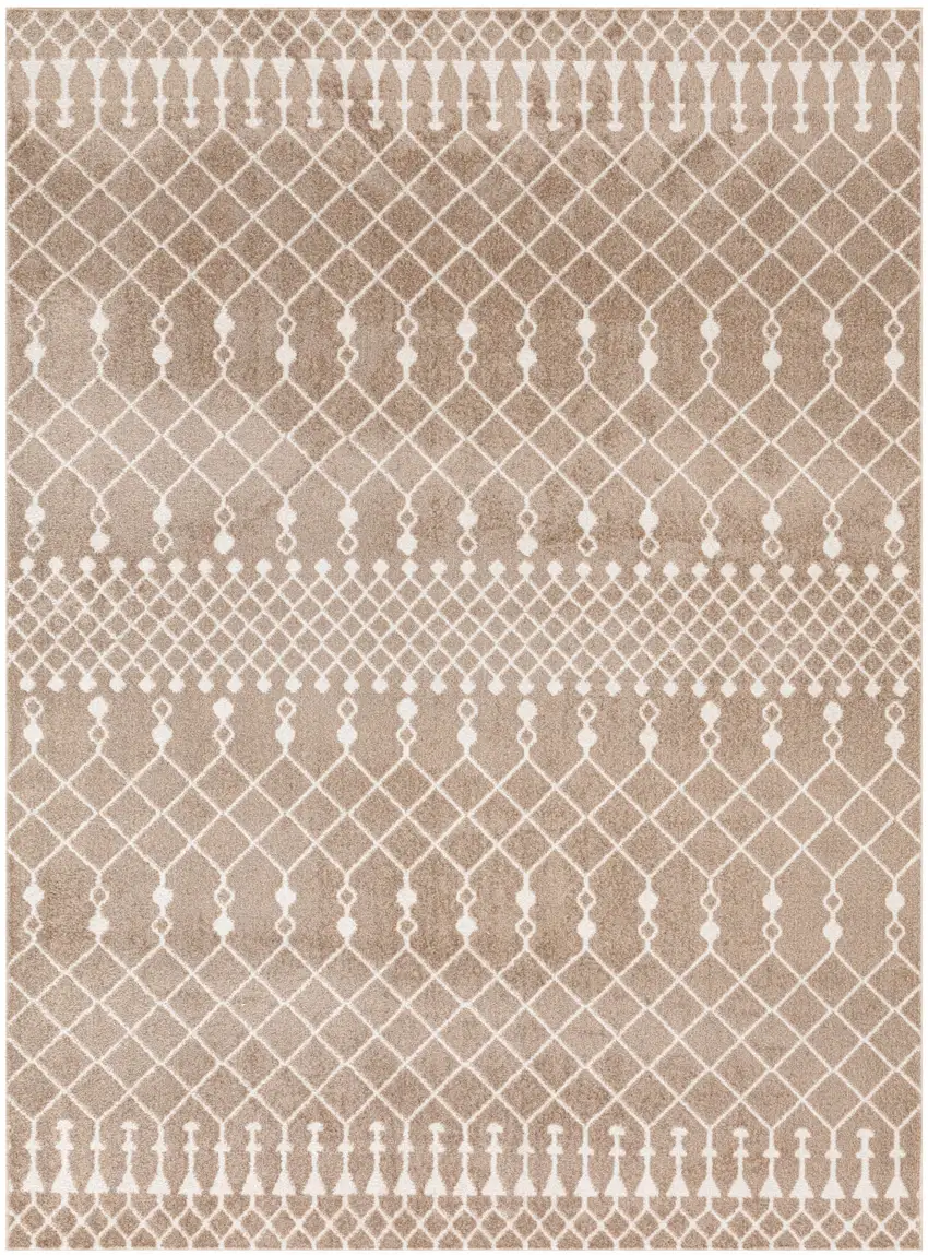 Tan Geometric Area Rug Photo 7