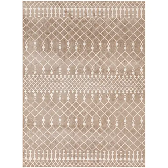 Tan Geometric Area Rug Photo 7
