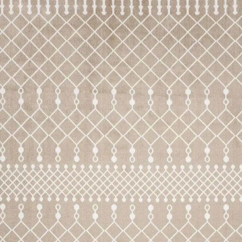 Tan Geometric Area Rug Photo 8