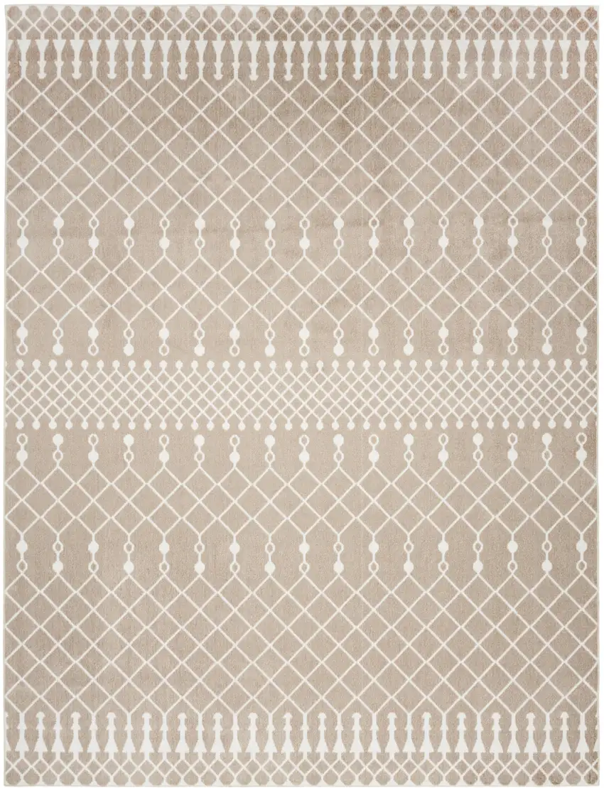 Tan Geometric Area Rug Photo 7