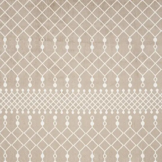 Tan Geometric Area Rug Photo 8